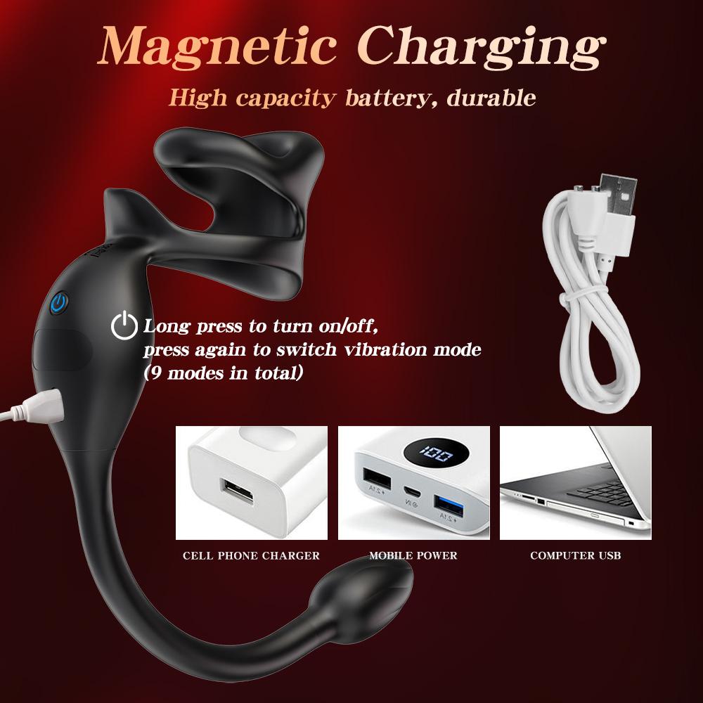 APP Control Vibrating Butt Plug Cock Ring for Men Prostate Massager Beginner Anal Vibrator Anal Plug for Gay Sex Toy for Men 18+