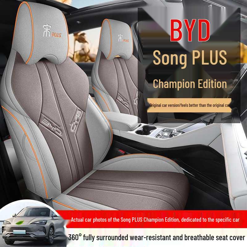 BYD Song Plus EV Seat Covers: Four-Season Linen Full Coverage Cushions