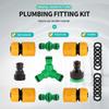 Y-Type Garden Watering Hose Fitting Adapter Extender Kit ABS Quick Coupling 1/2” Inner And Outer Thread for Hose