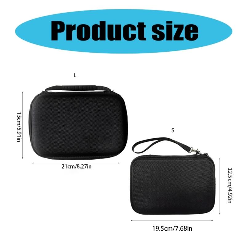 Harte EVA-Aufbewahrungstasche für WIN Mini 7 Zoll Spielkonsole Tragbare Handtasche Reise-Tragetasche Organizer-Beutel Schwarz