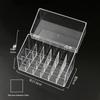 Transparent Lipstick and Nail Polish Organizer with Multi-Grid Storage