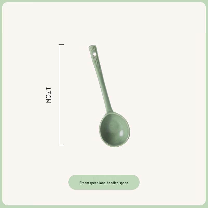 

Abay Ceramic Cream Style Long-Handled Spoons