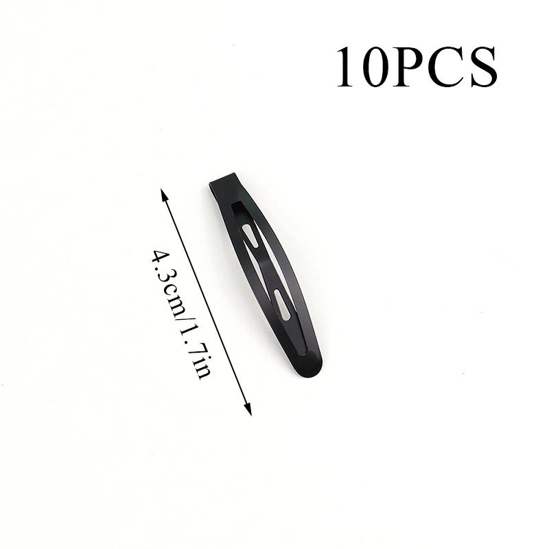 

10PC/set Black Geometric Hair Clip BB Hairpins Barrettes Styling Tools Fashion Women Girls Hair Accessories Headwear Headdress 4.3cm