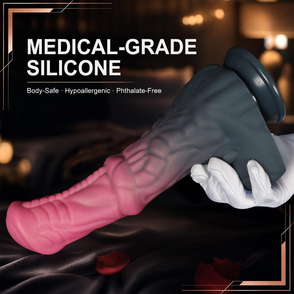 Oversized Knot Anal Plug - Extra Large Thick Silicone Dildo for Extreme Stretching, Giant Fantasy Butt Plug for Men Women