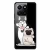 Phone Case For Honor 400 Smart Play 10T Case Luxury Cartoon Tempered Glass Hard Back Cover For Honor X7d Case Coque Funda Shell