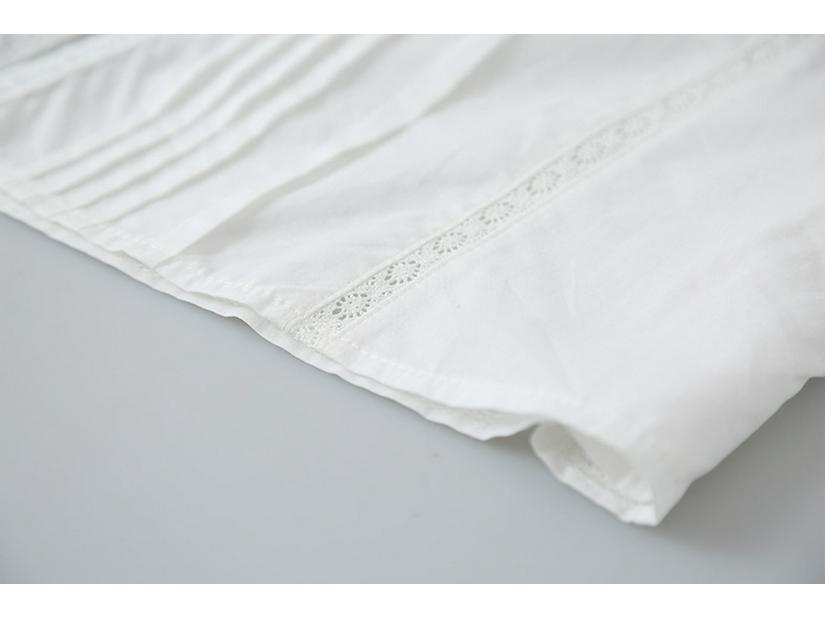 White Moon French Lace Shirt: Wear Alone or Layered! Classic French Style Shirt