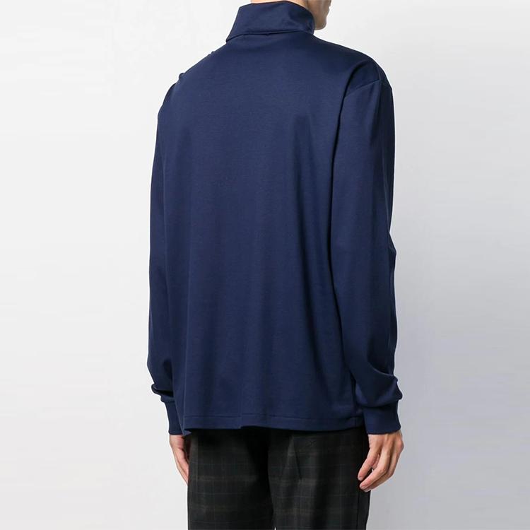 Polo Ralph Lauren Solid Color High Neck Long Sleeve T-Shirt Men Tops Blue 710760126-003