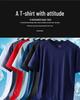 Men's Short Sleeve Ice Silk Crew Neck T-shirt - Custom Logo, Loose Fit, Trendy Casual Wear