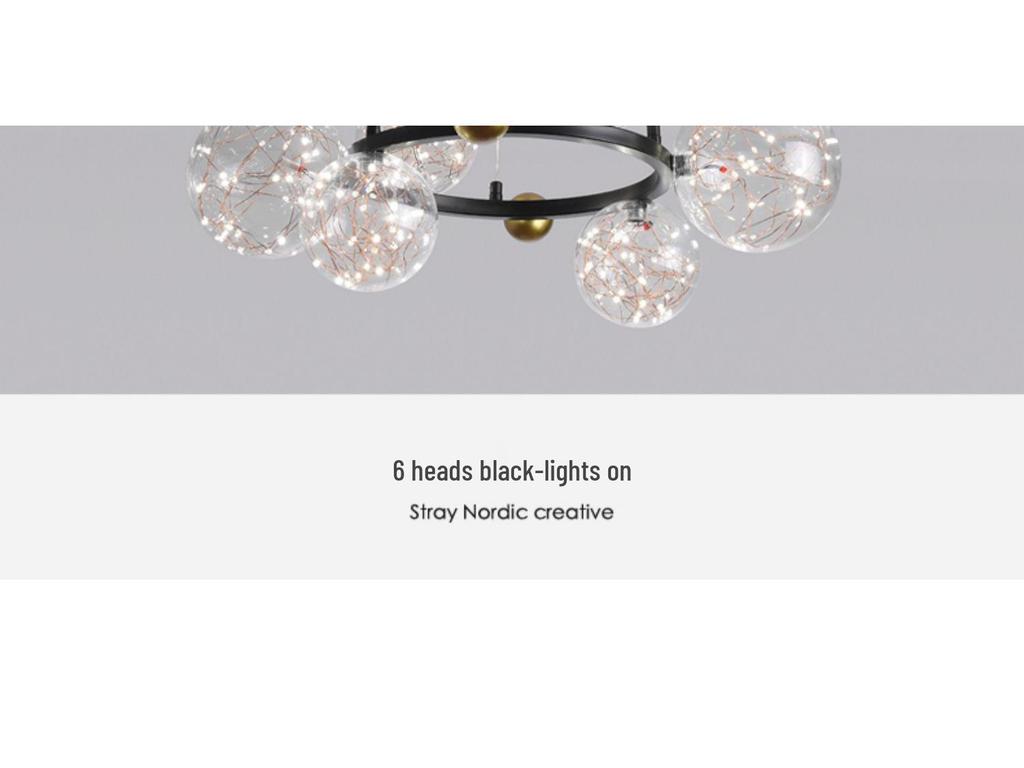 Nordic Modern Minimalist Luxury Starlight Chandelier for Living Room, Dining Room & Bedroom - Model 021L