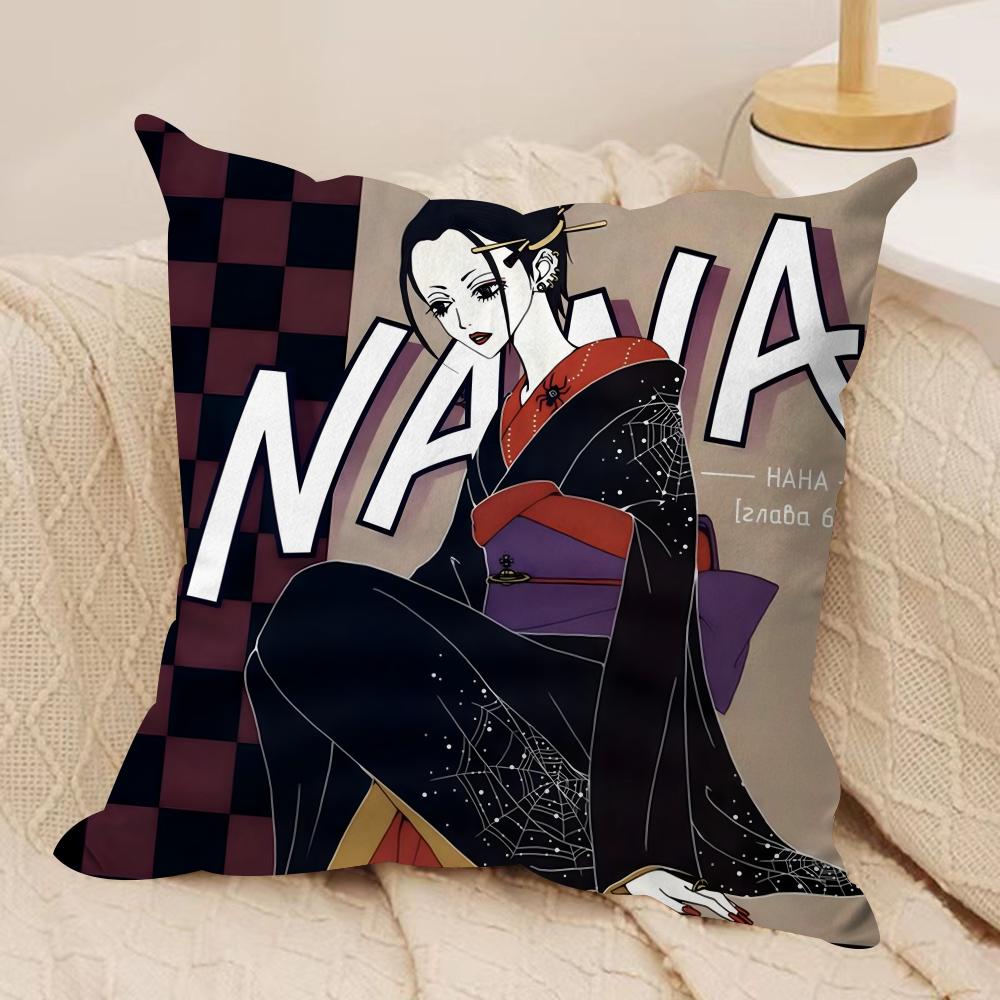 Arrival N-Nana Anime Cushion Cover Soft Plush Double-Sided Printed Sofa Pillow Cushion Cover | Cozy All-Season Decor Gift
