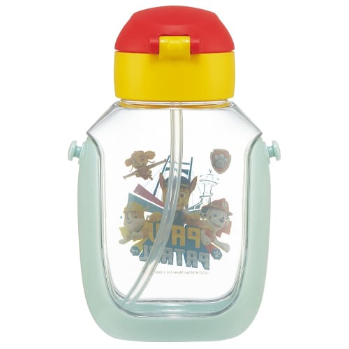 Skater Water Bottle with Straw 530ml Paw Patrol 23 Straw Water Bottle One Push for Children PDSH6DX-A