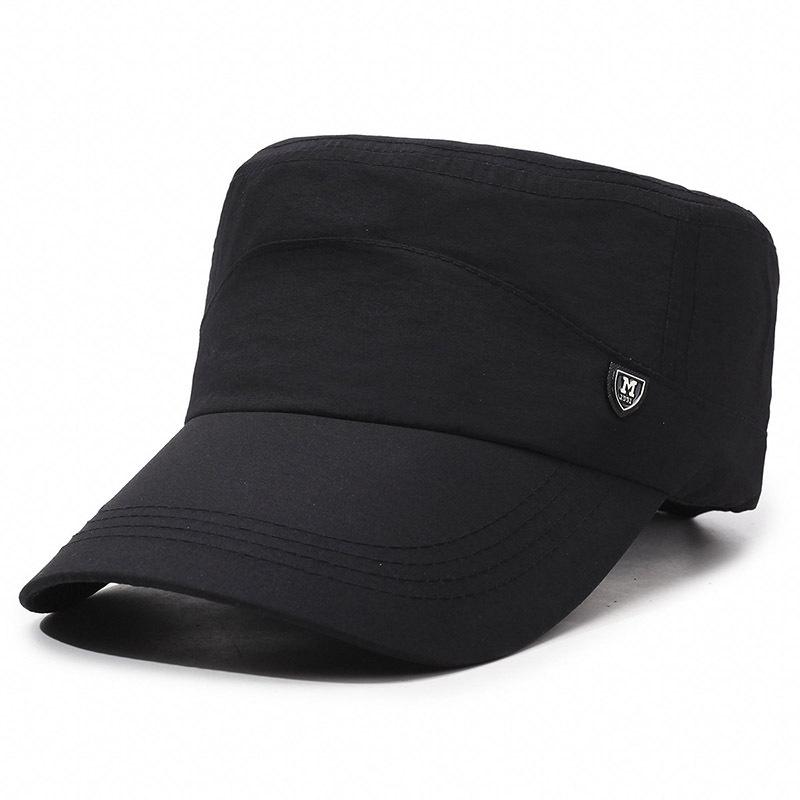 Quick-Drying Hat Men'S Spring And Summer New Sunshade Sunscreen Hat Light Breathable Hat Outdoor Casual Flat Top Hat Men