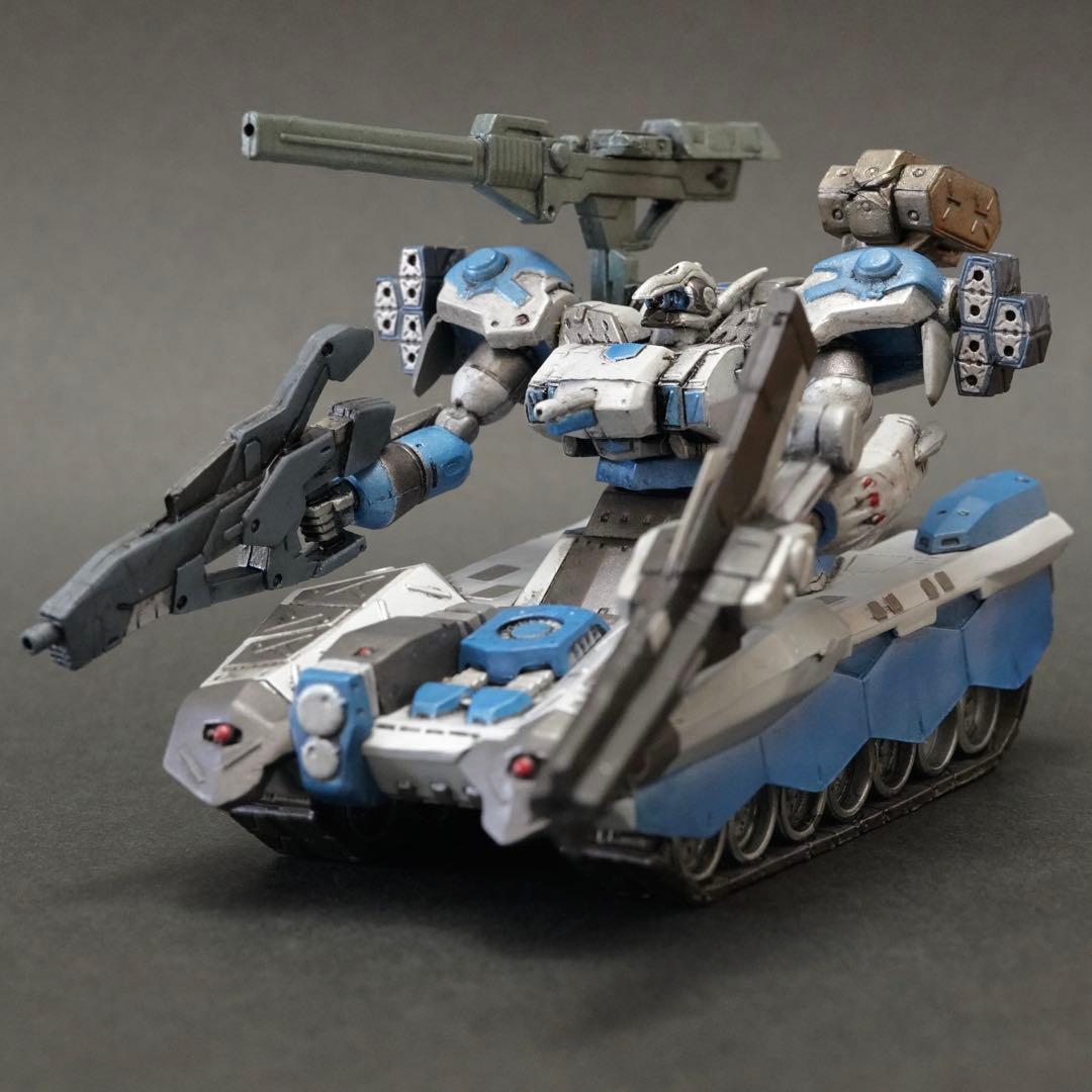 Used Armored Core Iron L-OW75 Blue One Coin Figure Plastic Model