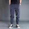 Men's Fashionable Multi-Pocket Cargo Pants: Autumn/Winter Thick Joggers with Loose Fit and Tapered Legs