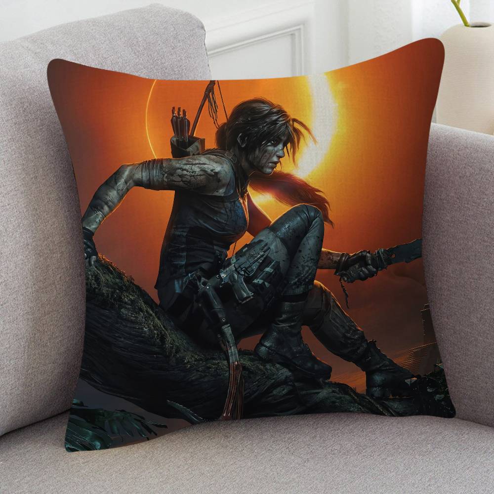 GAME Tomb Raider Pillow Gift Home Office Decoration Pillow Bedroom Sofa Car Cushion CoverPillow Case