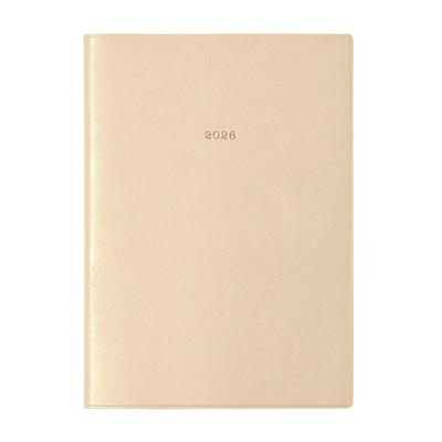 2026 Planner, Weekly Planner, December 2025, Semi-A5 Size, Nuance Color, Champagne Gold, EDiT 26WDR-ETH02-CG