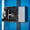 Serrure à poignée en T noire Serrure compacte pour porte de remorque Outil sécurisé Serrure pliable Armoires industrielles