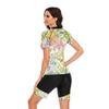Split Short Sleeve Surfsuit Swimsuit Wetsuit Sexy Fashion Printed Swimsuit