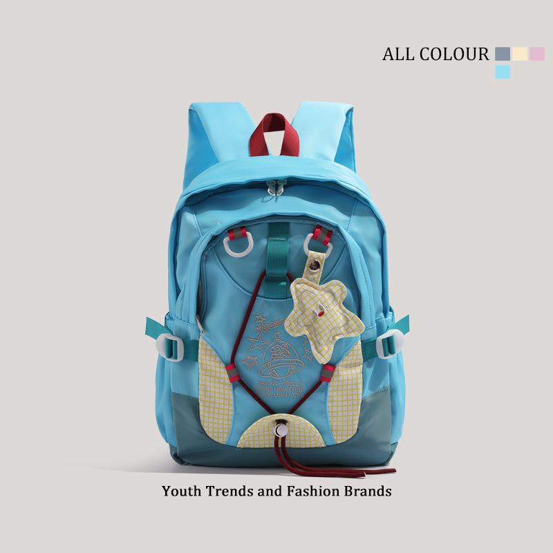 

Cute Backpack Student Backpack Travel Backpack Back To School Bags Class Bags for Girl Women Shoulder Bags Mochilas De Hombre one size синий