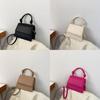 Street Fashion Small Square Bag With Car Stitching Trendy Pu Material Shoulder Bag