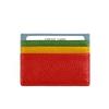 Ultra-thin Unisex Multicolor Card Header Cowhide Multi-Card Slot Mini Wallet-Dark Brown