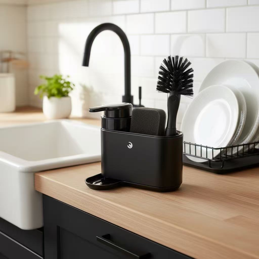 DISPYN Black Matte Dishwashing Liquid Dispenser