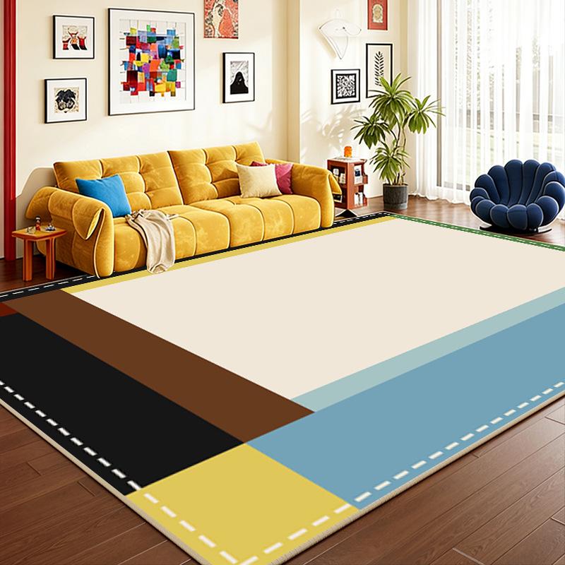 Retro Bauhaus Style Large Area Living Room Carpet