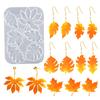Silicone Pendant Mold Earring Molds Maple Leaf Shape Jewelry Molds Silicone Texture Present for Jewelry Enthusiasts