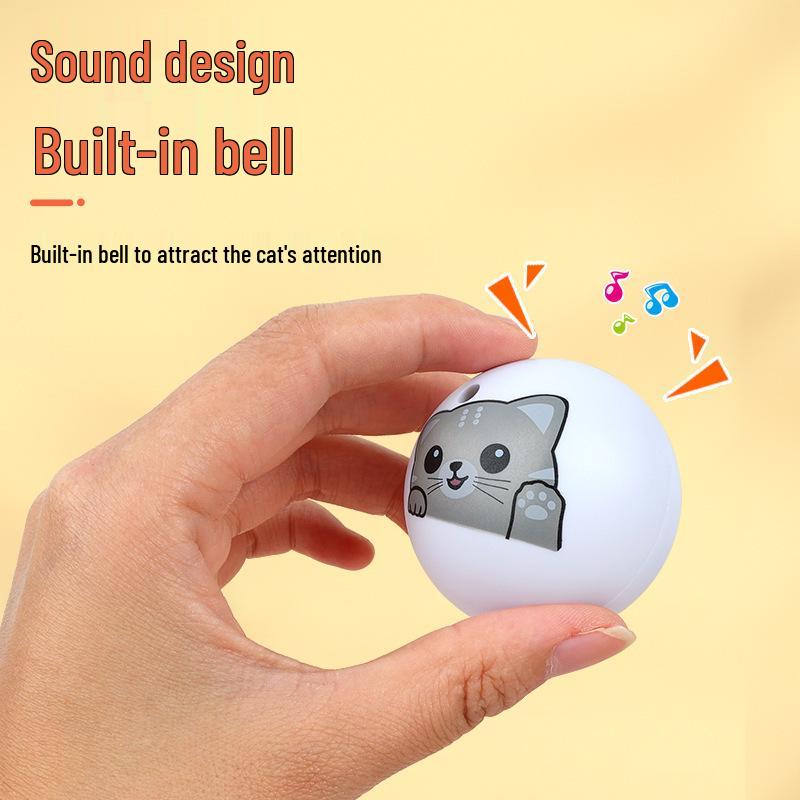 Interactive Catnip Sounding Toy Ball for Self-Amusement and Relieving Cat Boredom