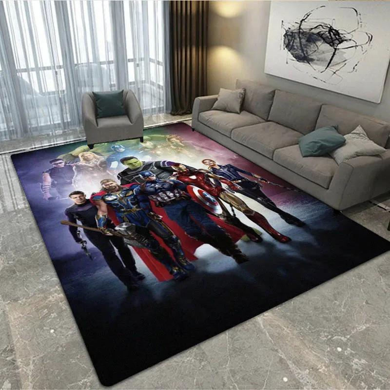 3D The Avengers Cartoon printed Carpet Living Room Bedroom Carpet Non-slip carpet home bedroom decor area rug Birthday Gift