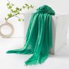 Pure Color Cotton-linen Scarf/cape, High-end Feel, Thin, Long, Versatile, Sun Protection, Casual, Simple Design with Slightly Frayed Edges.