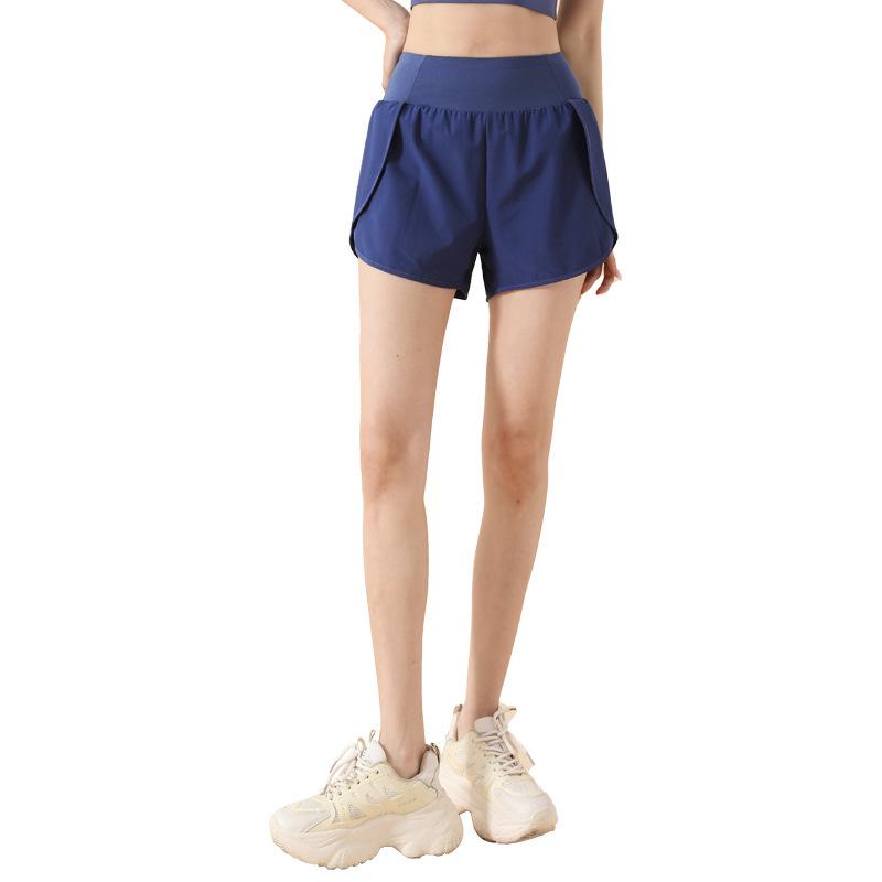 Women's 2025 High-Waisted Sports Shorts with Pockets - Hip-Lifting, Anti-Exposure, Loose Fit for Running & Yoga