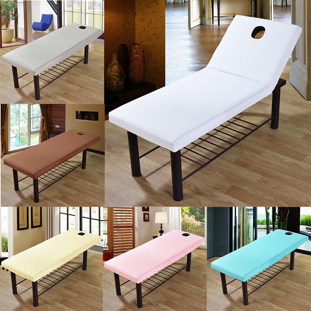Brushed Cotton Beauty Massage Table Cover Cloth Bed Fitted Sheet 70x190cm