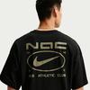 Men's Nike T Shirts Men's Black/Gray Olive Crew Neck Moderate