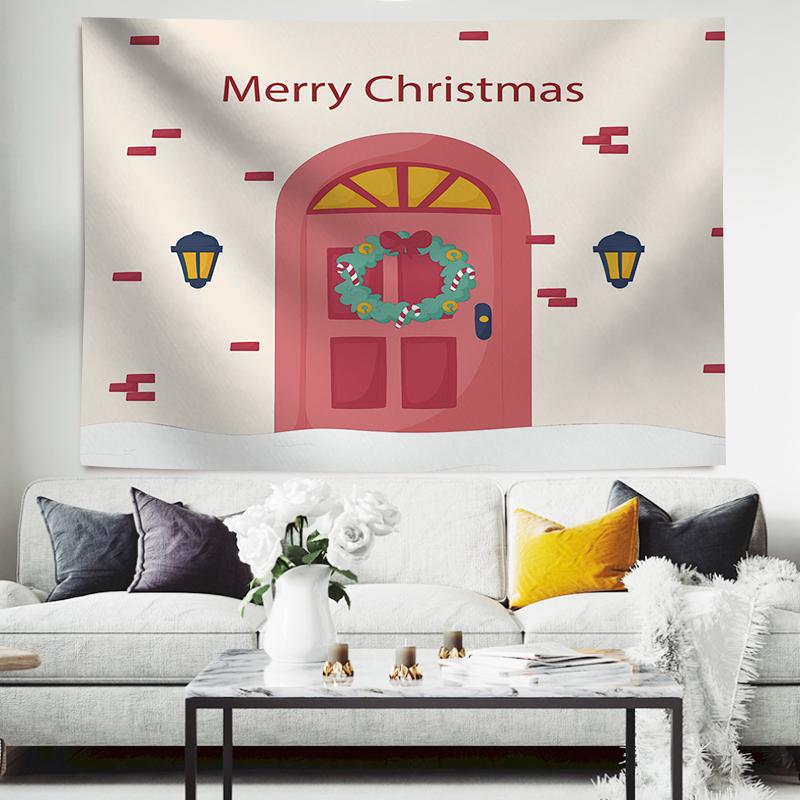 Christmas Balls And Snow Wall Hanging Tapestry Christmas Wall Hanging Tree Wall Hanging Gorgeous Christmas Tree Fireplace Gifts