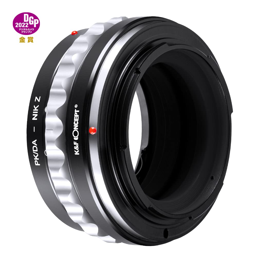 Concept Z Manual Focus Lens Mount Adapter for Pentax K Mount Lenses To Nikon Z Mount Compatible with Nikon ZF Z8 K&F PK/DA-NIK (PK/DA) Lenses,
