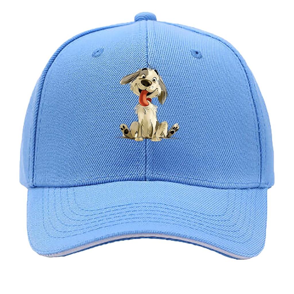 Featuring a Cartoon Dog Design Casual Headwear for Women Trendy Hats for Unisex Festive Top Hats Sandwich Baseball Cap