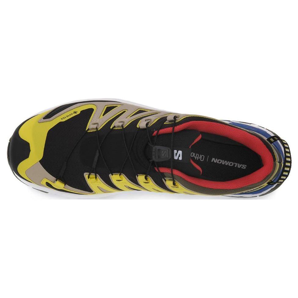 New SALOMON XA Pro 3D V9 Durable Breathable Low Top Outdoor Shoes Men's Black Yellow 471190