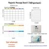 Custom Magnetic Wipeable Acrylic Fridge Calendar Board Sticker.