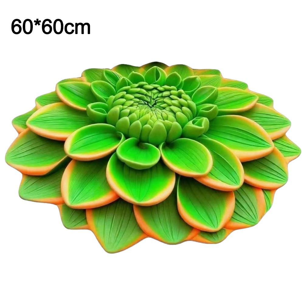 New Special-shaped 3D Flower Carpet Non-slip Crystal Velvet Bathroom Floor Mat Absorbent Soft Peony Floor Mat Home Decor