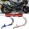 YZF-R25/R3 Titanium Alloy Front Exhaust Section for Modified Motorcycles, Compatible with MT25/MT03