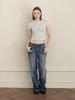 GLOWNY G Soft Baby Tee (Melange Gray)