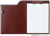 Raymay Fujii Clip File ZeitVektor A4 Leather Wine ZVF654Z