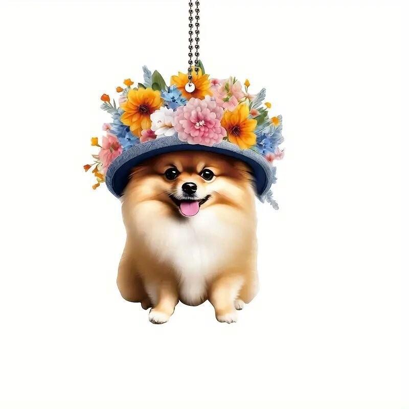 Car Unique Acrylic Pendant Colorful Cartoon Design Perfect For Decoration Holiday