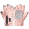 Autumn and winter children's half-finger gloves, velvet warm boys and girls, non-slip half-finger children, student sports riding