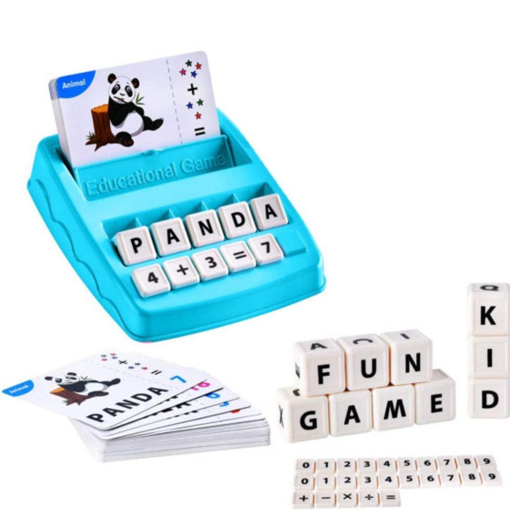 Alphabets Number Number Cognition Early Math Game Paper Sight Words Spelling Game  Children'S Gift