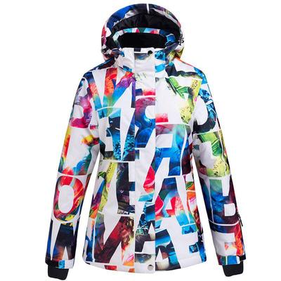 Novo traje de esqui de inverno para mulheres, jaqueta de esqui quente e grossa, à prova d'água, à prova de vento, casaco de esqui e snowboard