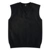 Mens V-Neck Knit Vest Lazy Style Sleeveless Sweater Retro Fashion Cardigan Layering