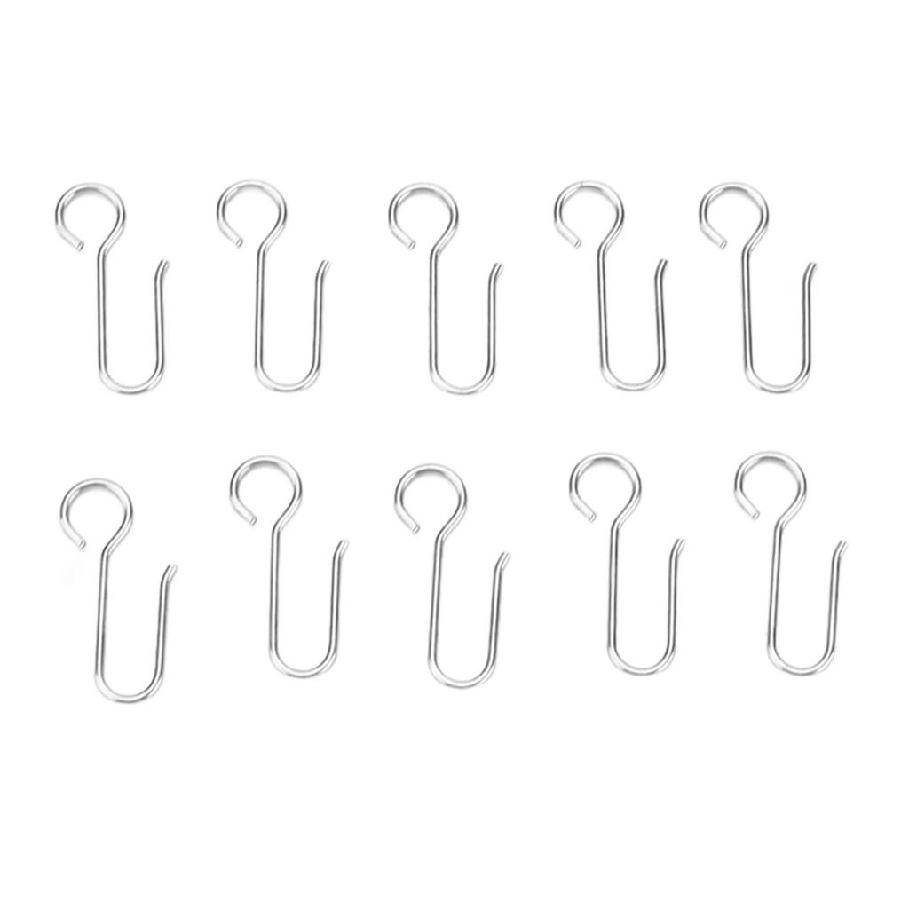 80 st Gardinkrokar Liten Storlek Lätt Rostfri Hållbar Enkel Installation Draperikrokar för Hem Kontor Klassrum