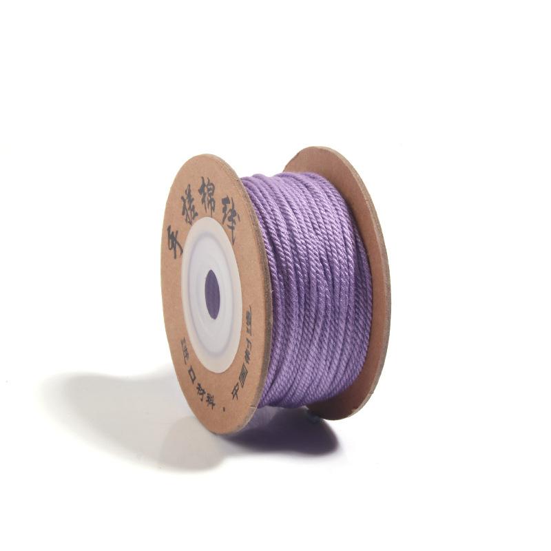 

Тибетская ручная работа, хлопковая нить, бусина Будды Вэньвань, хлопковый шнур, ручной шнур, плетеный шнур, материалы для рукоделия, браслет, плетеный шнур, аксессуары Diameter 1mm/30 meters per roll светло-фиолетовый